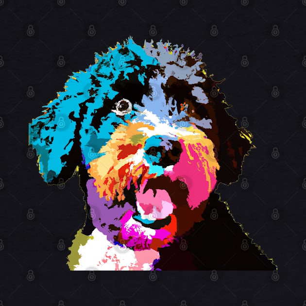 Portuguese Water Dog Pop Art - Dog Lover Gifts by PawPopArt